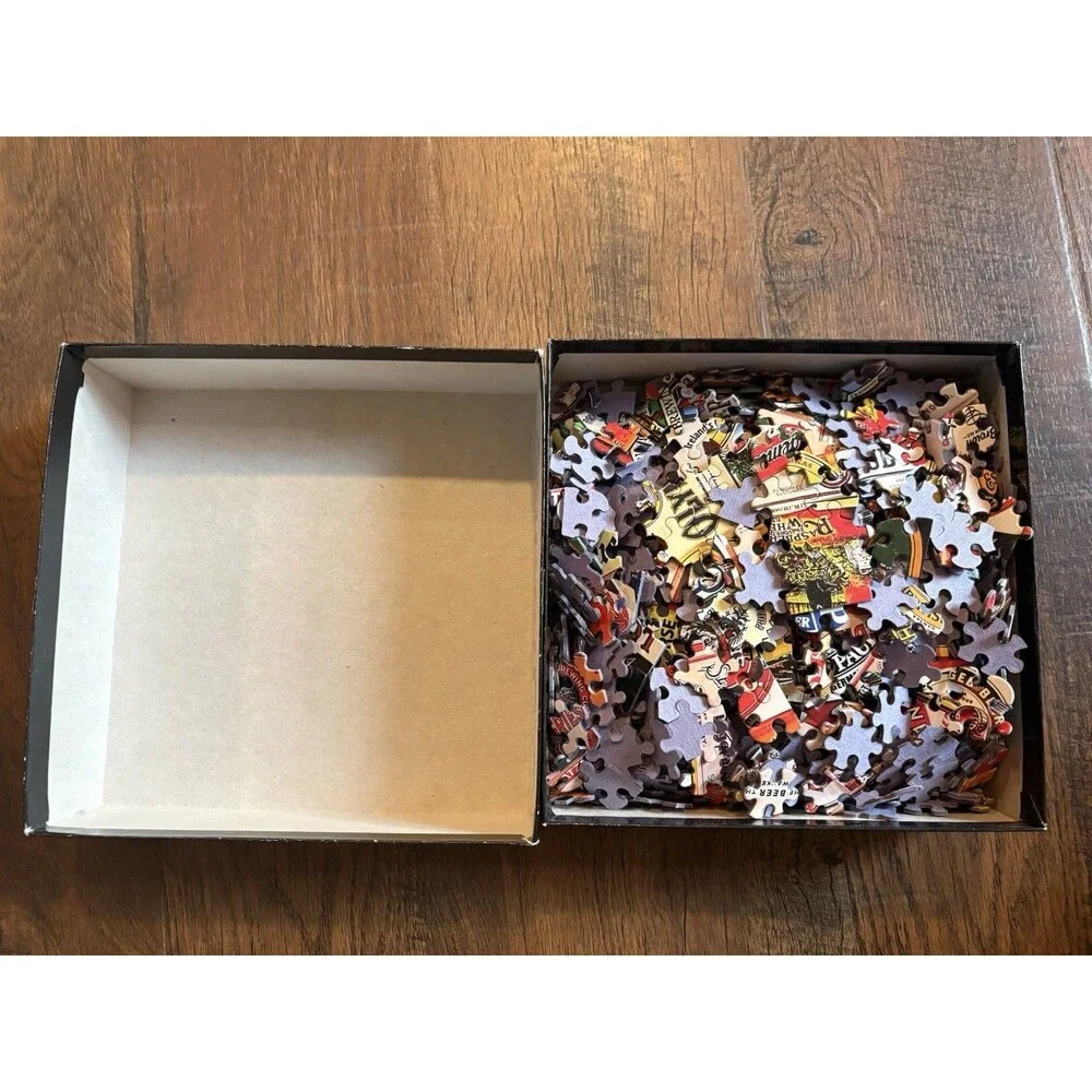 White Mountain #861T “Cheers” Beer Label 1000 Pc Puzzle 24